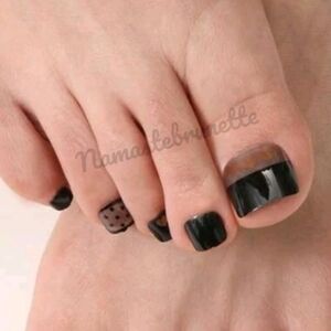 2/$16 Hearts French Manicure Press On Toenails